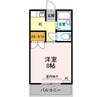 エステート野原 1Kの間取り