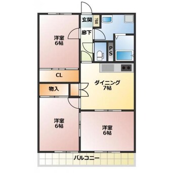 間取図 ニューリバティ藤田