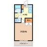 クォーツヴィラ 1Kの間取り