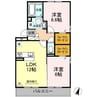 サンライト松山町 2LDKの間取り