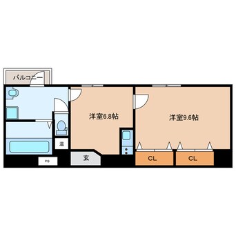 間取図 アビリティ上町弐番館