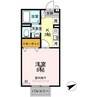 セジュール宮地 1Kの間取り