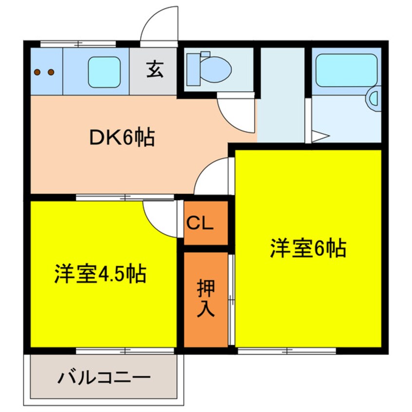 間取図 たつみハイツ