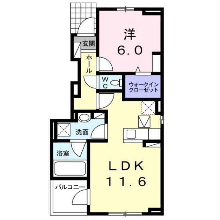 間取図 カステルールB