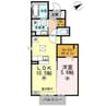 エトワール 1LDKの間取り