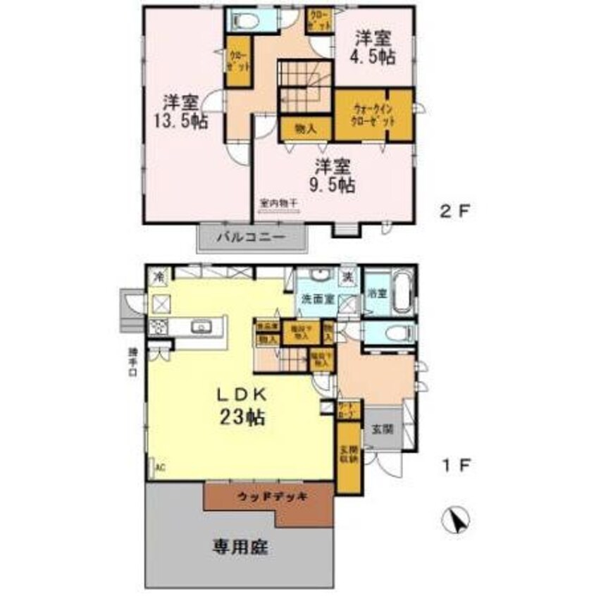 間取図 西小串2丁目　一戸建