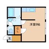 サニーレタス 1Rの間取り