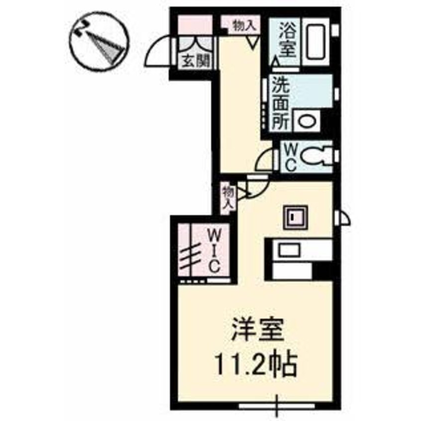 間取図 シャーメゾン真締川