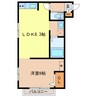 クレストール西小串 1LDKの間取り