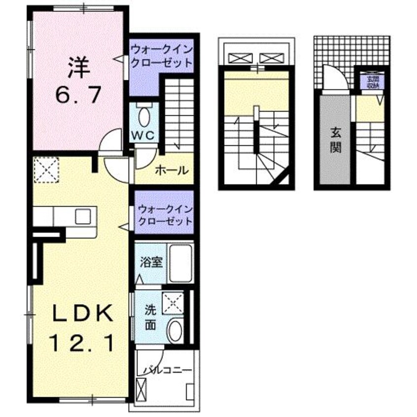 間取図 モン・プリエール　ＡB