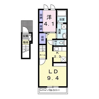 間取図 サン　メゾン　Ｆ