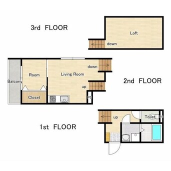 間取図 LFB APARTMENT（常盤町A）