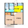 YaYoi 2DKの間取り