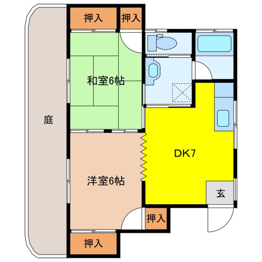 間取図 野中ハイツ