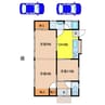 東岐波4850番地貸家 3DKの間取り