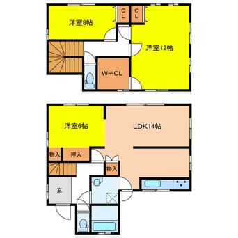 間取図 西岐波戸建