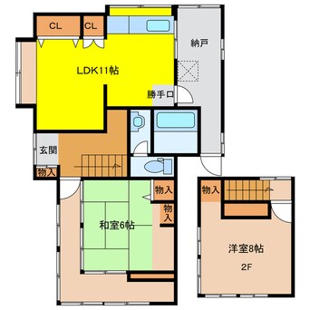 間取図 西宇部北貸家