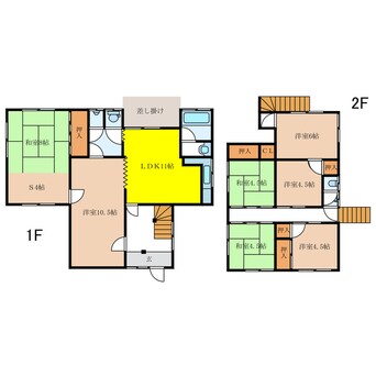 間取図 中村2丁目貸家