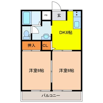 間取図 キャッチハイツ