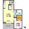 （仮称）D-room中央町1丁目 1LDKの間取り