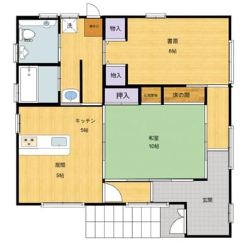 間取図 阿知須3236貸家