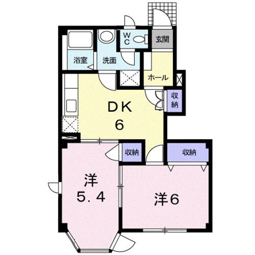間取図 大分バス（大分市）/南太平寺 徒歩6分 1階 築25年