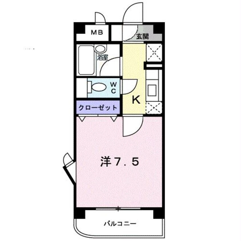 間取図 大分バス（大分市）/椎迫入口 徒歩2分 4階 築25年