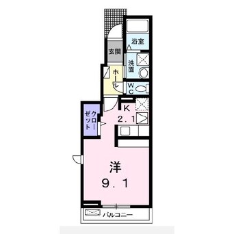 間取図 大分バス（大分市）/運転試験場入口 徒歩5分 1階 築6年
