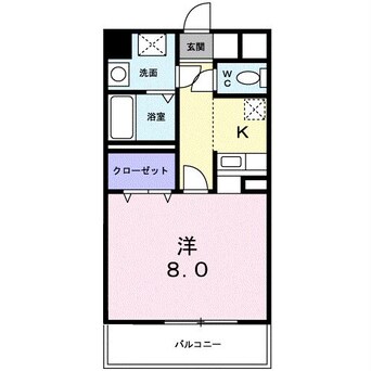 間取図 大分バス（大分市）/コンパルホール前 徒歩4分 2階 築17年