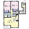 大分バス（大分市）/新賀来橋 徒歩6分 2階 築18年 2LDKの間取り