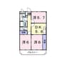 大分バス（大分市）/桑原上 徒歩3分 2階 築29年 3DKの間取り
