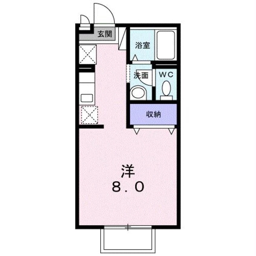 間取図 大分バス（大分市）/上富岡 徒歩6分 2階 築25年