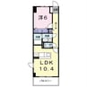 大分バス（大分市）/下角 徒歩1分 4階 築17年 1LDKの間取り