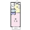 大分バス（大分市）/花園 徒歩3分 2階 築26年 1Kの間取り