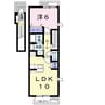 久大本線<ゆふ高原線>/南大分駅 徒歩20分 2階 築17年 1LDKの間取り