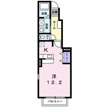 間取図 久大本線<ゆふ高原線>/古国府駅 徒歩10分 1階 築15年