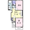 大分バス（由布市）/上市 徒歩5分 1階 築16年 2DKの間取り