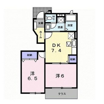 間取図 大分バス（大分市）/上餅田 徒歩3分 1階 築19年