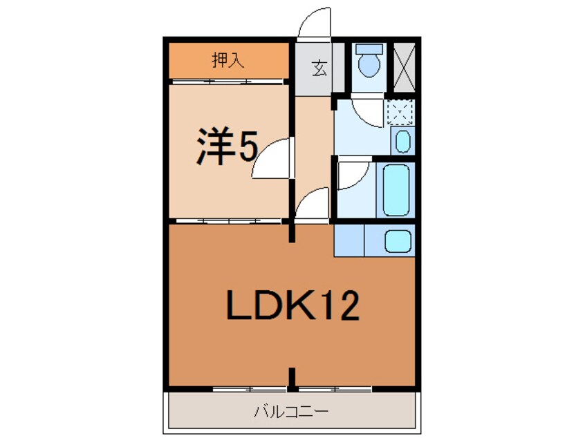 間取図 大分バス（大分市）/県庁正門前 徒歩5分 7階 築37年