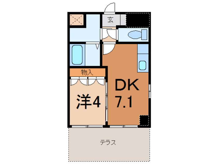 間取図 日豊本線/大分駅 徒歩7分 1階 築12年