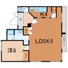 日豊本線/大分駅 徒歩10分 3階 築59年 1LDKの間取り