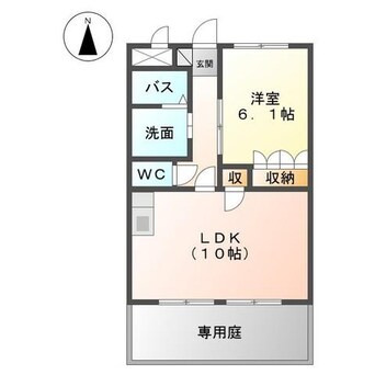 間取図 大分バス（大分市）/桑原上 徒歩4分 1階 築13年