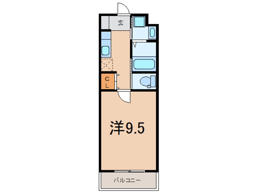 間取図 久大本線<ゆふ高原線>/大分駅 徒歩5分 1階 築9年