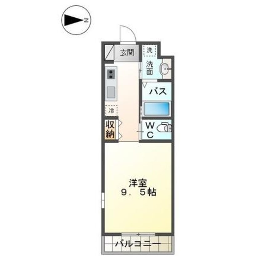 間取図 久大本線<ゆふ高原線>/大分駅 徒歩5分 3階 築9年