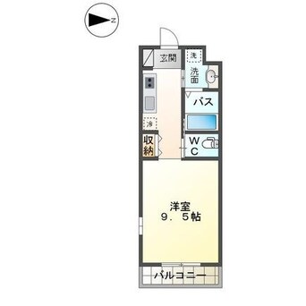 間取図 久大本線<ゆふ高原線>/大分駅 徒歩5分 5階 築9年