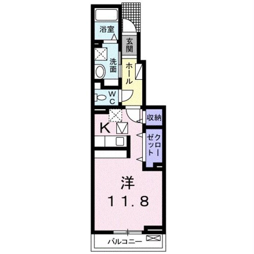 間取図 久大本線<ゆふ高原線>/南大分駅 徒歩7分 1階 築7年