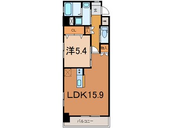 間取図 大分バス（大分市）/桑原下 徒歩5分 5階 築7年