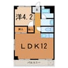 大分バス（大分市）/田中 徒歩2分 3階 築46年 1LDKの間取り