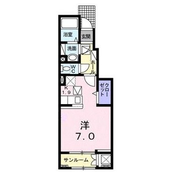 間取図 大分バス（大分市）/椿が丘団地入口 徒歩1分 1階 築3年