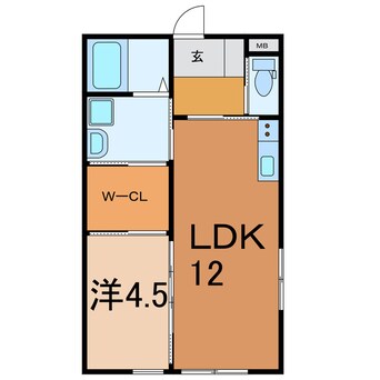 間取図 久大本線<ゆふ高原線>/南大分駅 徒歩22分 1階 1年未満